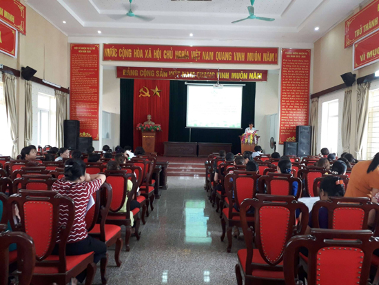 Hội LHPN xã Thạch Hoà sơ kết giữa nhiệm kỳ