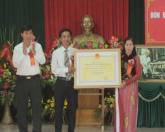Trường mầm non xã Đồng Trúc đón nhận danh hiệu trường chuẩn Quốc gia giai đoạn 1
