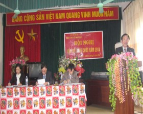 Trung tâm Y tế  Thạch Thất tổ chức hội nghị cán bộ công chức đầu năm 2014