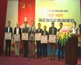 Đảng bộ thị trấn Liên Quan tổng kết công tác Đảng năm 2015 và triển khai phương hướng năm 2016
