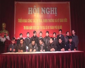 Hội nghị triển khai công tác thi đua, khen thưởng và ký giao ước thi đua năm 2016 cụm thi đua số 7 thành phố Hà Nội