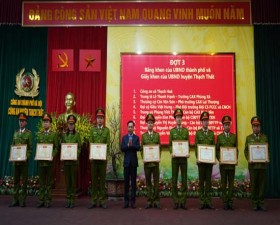 Công an huyện Thạch Thất quyết tâm hoàn thành xuất sắc nhiệm vụ năm 2023