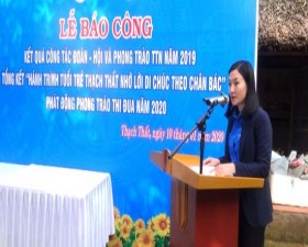 Huyện đoàn Thạch Thất: Tổng kết công tác Đoàn năm 2019; phát động phong trào thi đua năm 2020