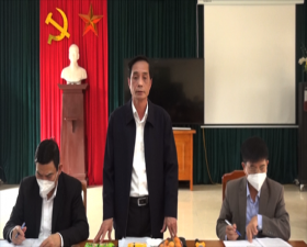 Hội nghị triển khai chấm điểm đánh giá các tiêu chí Nông thôn mới nâng cao tại xã Hương Ngải