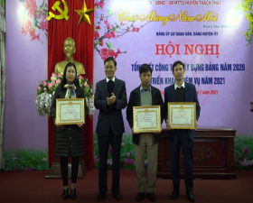 Đảng ủy cơ quan Dân, Đảng Huyện ủy tổng kết công tác xây dựng Đảng năm 2020, triển khai nhiệm vụ năm 2021