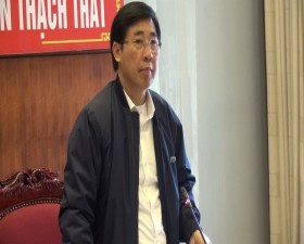 Ban đại diện Hội đồng quản trị Ngân hàng Chính sách- Xã hội huyện Thạch Thất họp quý 1 năm 2018