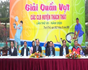 Giải quần vợt các Câu lạc bộ huyện Thạch Thất lần thứ VII- năm 2020