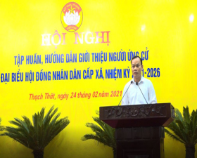 Hội nghị thông báo phân bổ và hướng dẫn giới thiệu người ứng cử đại biểu HĐND các cấp nhiệm kỳ 2021-2026