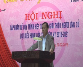 Thạch Thất tổ chức tập huấn công tác bầu cử.