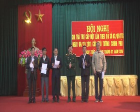 Huyện Thạch Thất chi trả trợ cấp một lần