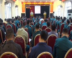 Ban chỉ huy Quân sự huyện: Tập huấn cán bộ Dân quân tự vệ năm 2021