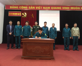 	Ban chỉ huy Quân sự huyện phát động thi đua mừng Đảng, mừng Xuân Tân Sửu 2021	
