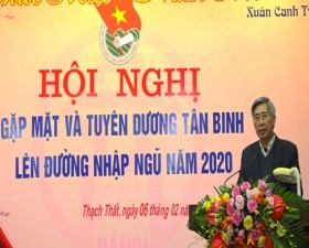 Huyện Thạch Thất gặp mặt tân binh năm 2020
