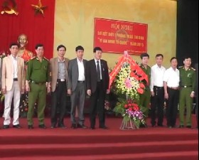 Công an huyện Thạch Thất sơ kết đợt 1 phong trào thi đua " Vì an ninh Tổ quốc" năm 2015 
