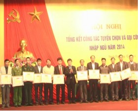 Thạch Thất tổng kết công tác tuyển chọn và gọi công dân nhập ngũ năm 2014.