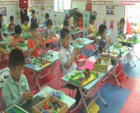 Hội thi bé khéo tay cấp bậc mầm non huyện Thạch Thất năm 2017 