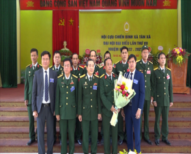 Đại hội đại biểu Hội Cựu chiến binh xã Tân Xã thành công tốt đẹp