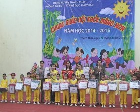 Chung khảo hội khỏe măng non huyện Thạch Thất năm 2015