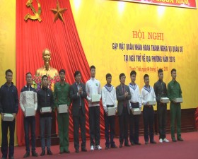 Thạch Thất gặp mặt quân nhân hoàn thành nghĩa vụ quân sự tại ngũ trở về địa phương đợt I năm 2016