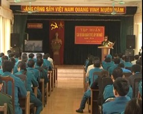 Tập huấn cán bộ Ban chỉ huy Quân sự các xã, thị trấn. 