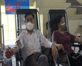 Ngày hội Hiến máu tình nguyện tại Cụm 2, xã Thạch Hòa