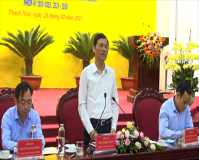 	Huyện ủy Thạch Thất: Tổng kết thực hiện Đề án 21 của thành ủy Hà Nội và Đề án số 17 của Huyện ủy và triển khai công tác rà soát, bổ sung quy hoạch cán bộ diện Ban thường vụ Huyện ủy quản lý- nhiệm kỳ 2020- 2025, 2021- 2026