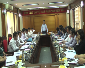 Đoàn kiểm tra số 5 của Ban Thường vụ Thành ủy Hà Nội làm việc với Huyện ủy Thạch Thất