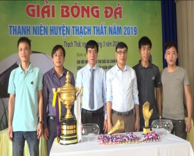 Họp báo bốc thăm chia bảng Giải Bóng đá thanh niên huyện năm 2019
