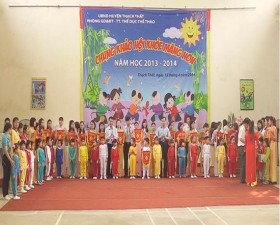Chung khảo hội khỏe măng non Thạch Thất năm học 2013- 2014