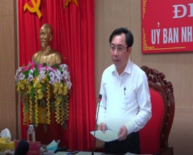 UBND huyện Thạch Thất giao ban kết quả thực hiện nhiệm vụ quý I theo hình thức trực tuyến