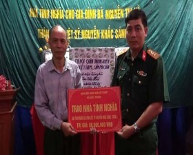 Khánh thành Nhà tình nghĩa cho thân nhân liệt sỹ Nguyễn Khắc Sáng