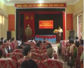 Thị trấn Liên Quan ra quân "Năm trật tự văn minh đô thị 2014" 