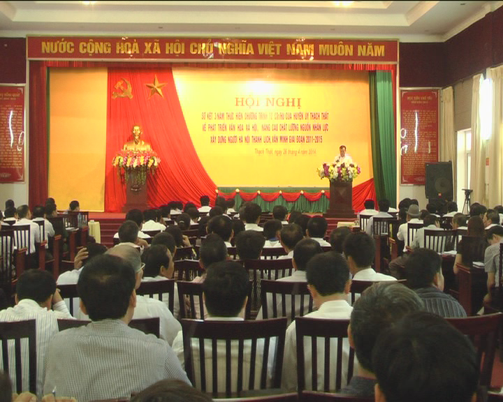 Sơ kết 3 năm chương trình số 12 của Huyện ủy Thạch Thất