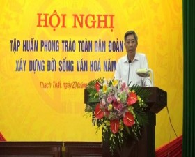 Hội nghị tập huấn phong trào “Toàn dân đoàn kết xây dựng đời sống văn hoá” năm 2019