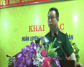 Cụm 5 khai mạc huấn luyện lực lượng dân quân năm 2022