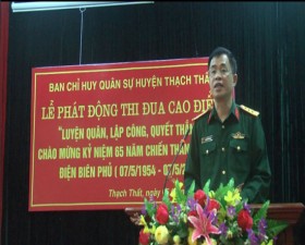 Lễ phát động thi đua cao điểm luyện quân, lập công, quyết thắng chào mừng kỷ niệm 65 năm chiến thắng Điện Biên Phủ	