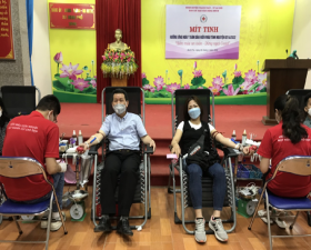 Ngày hội Hiến máu tình nguyện tại Cụm 4