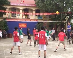 Thị trấn Liên Quan khai mạc giải bóng chuyền hơi