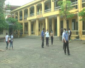 Thạch Thất: Thực hiện nghiêm công tác phòng, chống dịch Covid- 19 khi đón học sinh trở lại trường
