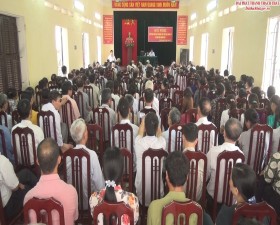 Xã Đại Đồng đối thoại giữa Bí thư Đảng uỷ,Chủ tịch UBND xã với đại diện nhân dân