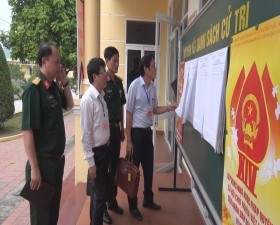 Kiểm tra công tác chuẩn bị bầu cử tại các đơn vị có khu vực bỏ phiếu riêng trên địa bàn huyện Thạch Thất