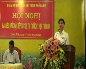 Đoàn đại biểu Quốc hội thành phố Hà Nội tiếp xúc cử tri  huyện Thạch Thất