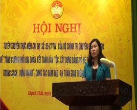 Ủy ban MTTQ huyện tuyên truyền thực hiện Chỉ thị 05-CT/TW của Bộ Chính trị (khóa XII)