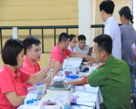 Thạch Thất tổ chức Hiến máu tình nguyện tại cụm 8 năm 2019