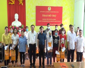 	Hỗ trợ đoàn viên công đoàn và người lao động bị ảnh hưởng bởi dịch Covid-19