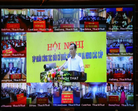 Thạch Thất: trên 1.300 người tham gia làm nhiệm vụ công tác bầu cử được tập huấn nghiệp vụ