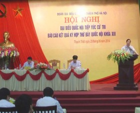 Hội nghị tiếp xúc cử tri đại biểu Quốc hội TP Hà Nội với cử tri huyện Thạch Thất