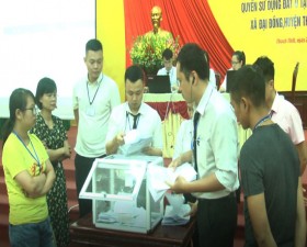 Thạch Thất: Đấu giá thành công 22 thửa đất ở tại khu Lỗ Đòng- Bồ Cóc- Đại Đồng