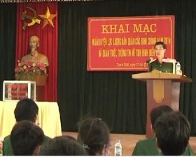 Khai mạc huấn luyện dân quân các binh chủng năm 2014 
