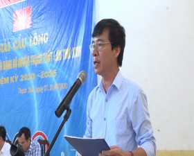 Trung tâm Văn hóa- Thông tin và Thể thao huyện tổ chức Giải cầu lông năm 2020